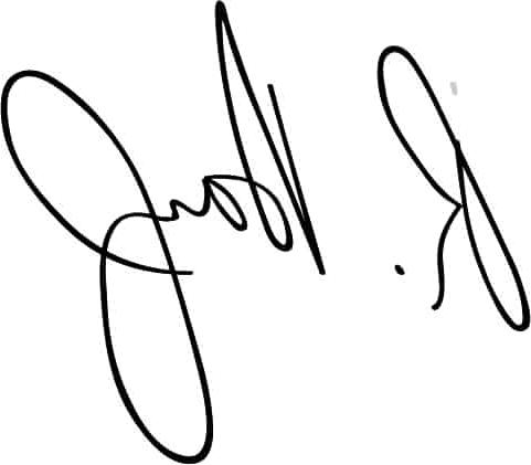 Dean Harp's signature