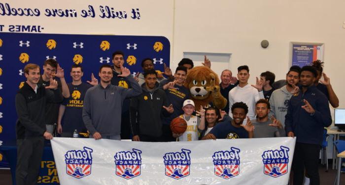Emerson DePaz was signed to the Lion men's basketball team through a partnership with Team IMPACT