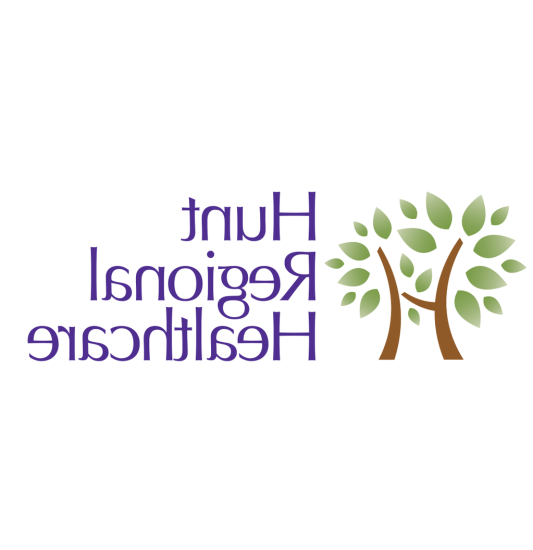 Hunt Regional Healthcare logo featuring tree with green leaves